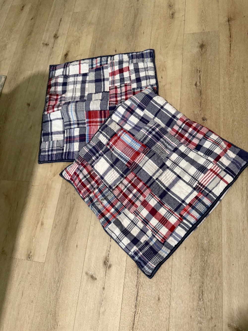 Pottery Barn kids patch quilt euro shams 2